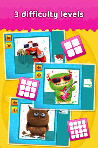 Cute Friendly Monsters - puzzle game for little girls, boys and preschool kids - Free screenshot 2