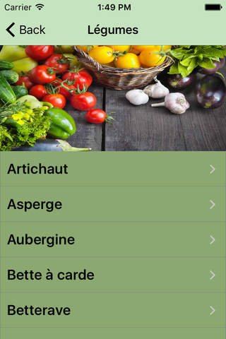 Aliments: Dictionnaire et Guide screenshot 2