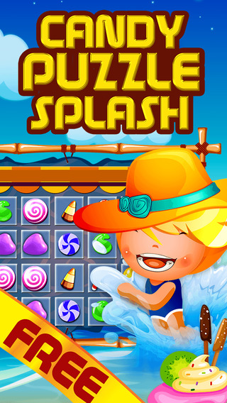 Candy Puzzle Splash - Cool Match-3 Candies Game For Kids