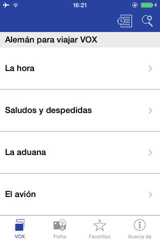 VOX Spanish-German Phrasebook screenshot 2