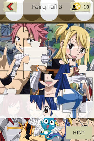 Jigsaw Manga & Anime Hd  - “ Japanese Puzzle Cartoon Collection For Fairy  Tail Edition “ screenshot 2