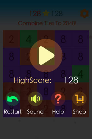 New 2048 - Addictive Tiled Puzzle Game screenshot 3
