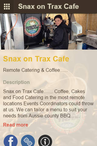 Snax on Trax Cafe screenshot 2