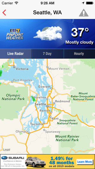 免費下載天氣APP|KIRO 7 Weather - Seattle-area weather alerts and forecasts app開箱文|APP開箱王