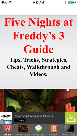 【免費書籍App】Guide FNAF 3-APP點子