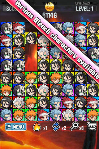 Ichigo Soul Matcher Game: Bleach Manga Edition screenshot 4