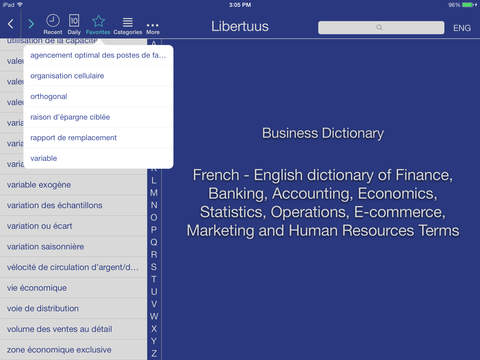 免費下載商業APP|Libertuus Business Dictionary Lite – English-French dictionary. Libertuus Dictionnaire d'affaires Lite – Dictionnaire Anglais-Français app開箱文|APP開箱王