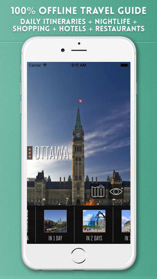 Ottawa Travel Guide with Offline City Street and Metro Maps