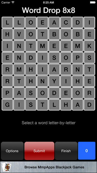 【免費遊戲App】Word Drop - A Gravity Driven Word Search Game-APP點子