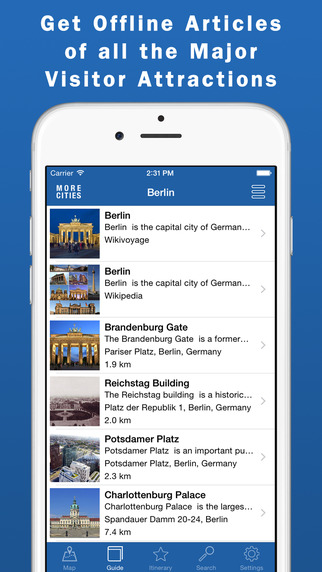 Berlin Travel Guide Offline Map