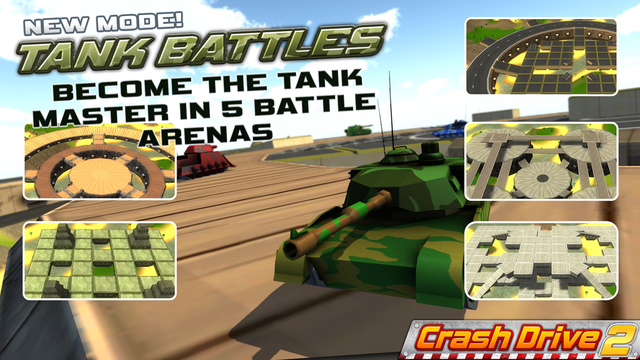 Crash Drive 2: The multiplayer stunt game with monster trucks classic muscle cars