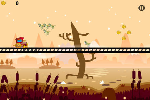 Dino Train Adventure - Fast Prehistoric Runner- Free screenshot 2