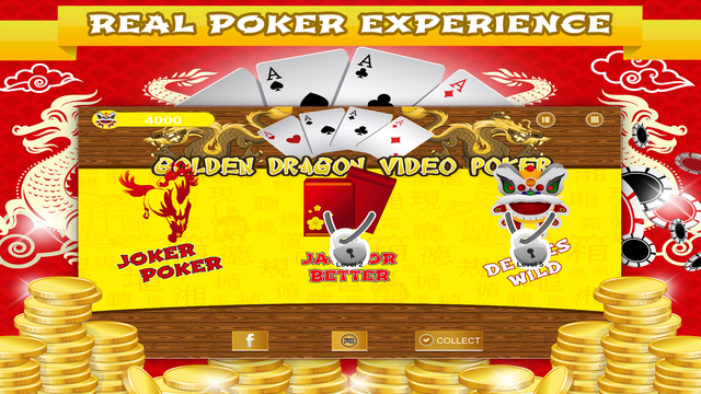 Golden Dragon Video Poker HD - Jokers Wild Deuces Wild More Video-Poker Games