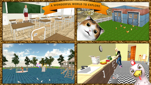 【免費遊戲App】Pet Simulator - An Adventure with Cats, Dogs, Chickens, Goats, Pigs, Tigers and more!-APP點子