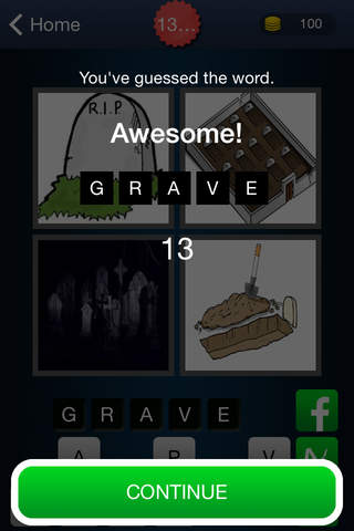 Quad Pic Halloween Quiz - A Trivia Game screenshot 4