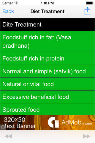 Diet Treatment - What to eat ? screenshot 2