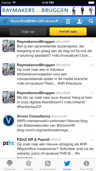 【免費商業App】RvdB HR Vacatures-APP點子