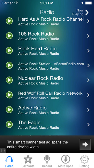 Active Rock Music Radio Recorder