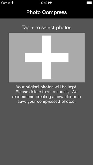 Photo Compress - Reduce image size shrink pictures entire albums to save memory space