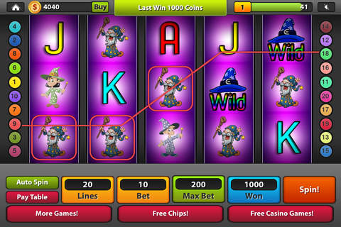 Fortune Wizard Slots - Free Casino Slot Machines screenshot 2