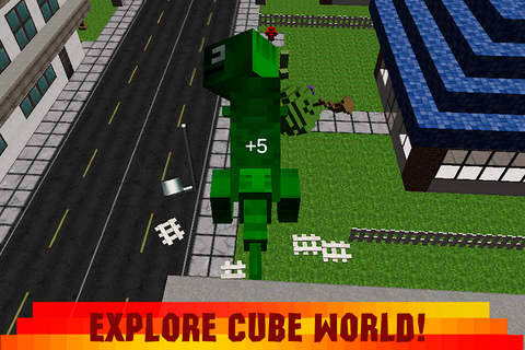 Cube Dinosaur: Monster Mayhem 3D screenshot 3