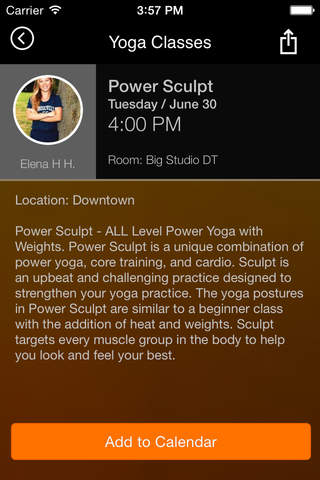Power Life Yoga Barre Fitness screenshot 4