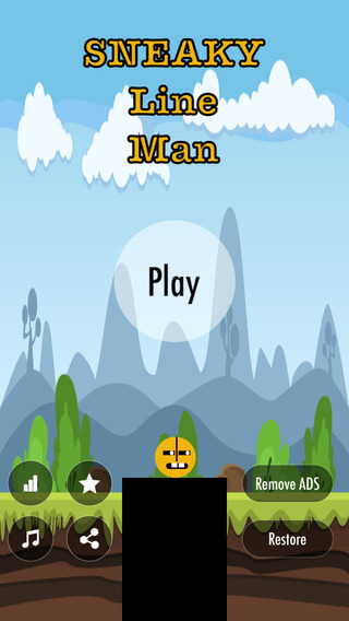 【免費娛樂App】Sneaky Line Man: Tap to build lines and sneak across platforms!-APP點子