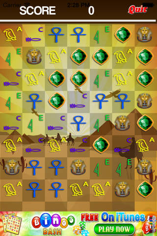 Ancient Pharaoh's Cryptic  - Super Fun Match 3 Puzzle Game for Boys and Girls - Pro screenshot 3