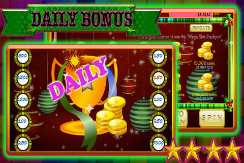 777 Christmas Casino Bonus Slots-Free Slots HD screenshot 2