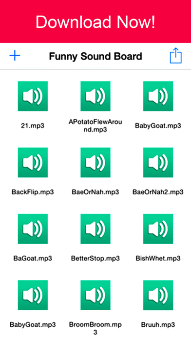 Screenshots of Funny Soundboard For Vine - Funny Music Video Dubsmash Sound Effects for iPhone