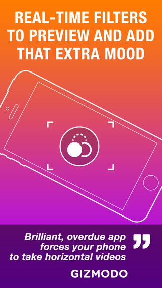 【免費攝影App】Horizon Camera - Horizontal video photo capture with effects, sharing, slo-mo, HDR, 2K support-APP點子