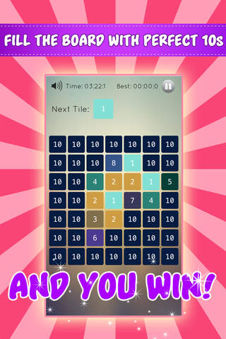 Perfect 10s - Slide the Tiles to Make 10 Math Logic Puzzle Game screenshot 2