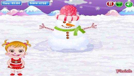 【免費遊戲App】Baby Make Snowman-APP點子