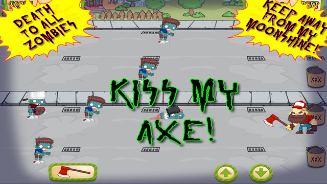 【免費遊戲App】Zombies Stole My Moonshine - Hillbilly Axe Throw-APP點子