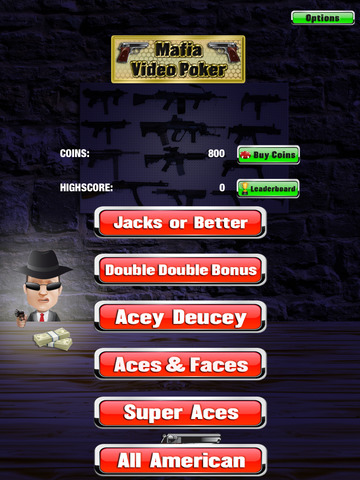 【免費遊戲App】Mafia Video Poker FREE - Jacks or Better, Acey Deucey, All American and More-APP點子