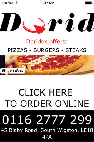 Doridos Pizza screenshot 2