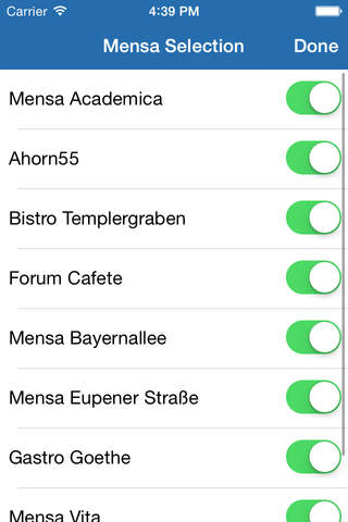 MensaPlanner screenshot 2