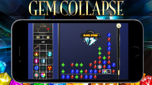 【免費遊戲App】Gem Collapse-APP點子