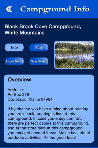 Maine Campgrounds Guide screenshot 3