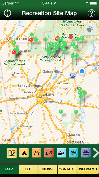 【免費旅遊App】Chattahoochee-Oconee National Forests-APP點子