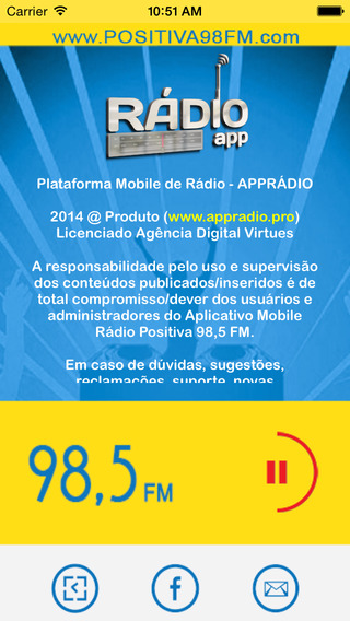 【免費音樂App】Rádio Positiva 98,5 FM-APP點子