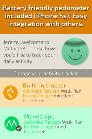 Motivate: Earn money walking, running and losing weight with pedometer, HealthKit or Fitbit screenshot 2