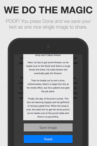 Tweet Notes – Tweet longer text in a picture screenshot 4