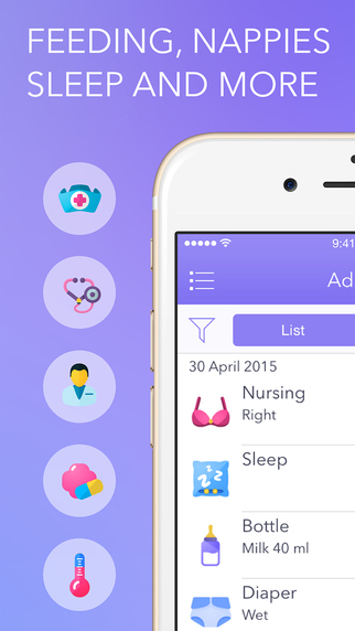 Awesome Baby Tracker Premium Breastfeeding diapers sleep and more