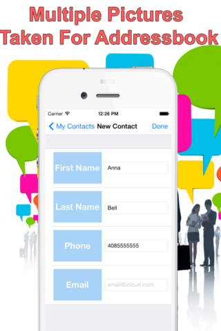 Addressbook Pro with Auto Photo To Contacts screenshot 4