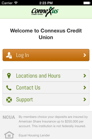 Connexus CU Mobile App screenshot 2