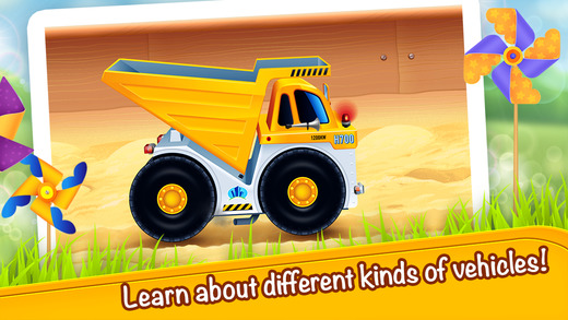 【免費教育App】Cars in sandbox: Construction (Thematica - educational and fun apps for kids and little toddlers about vehicles and technic machines)-APP點子