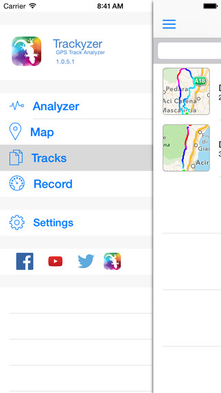 【免費健康App】Trackyzer - GPS Bike and Sport Track Analyzer - Color Map with Altitude, Speed, Slope-APP點子