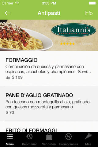 Italianni's - Pasta, Pizza & Vino, la mejor comida Italiana a domicilio en México screenshot 3