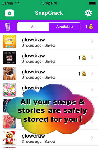 SnapCrack Pro for Snapchat - Screenshot save your photos and videos screenshot 2